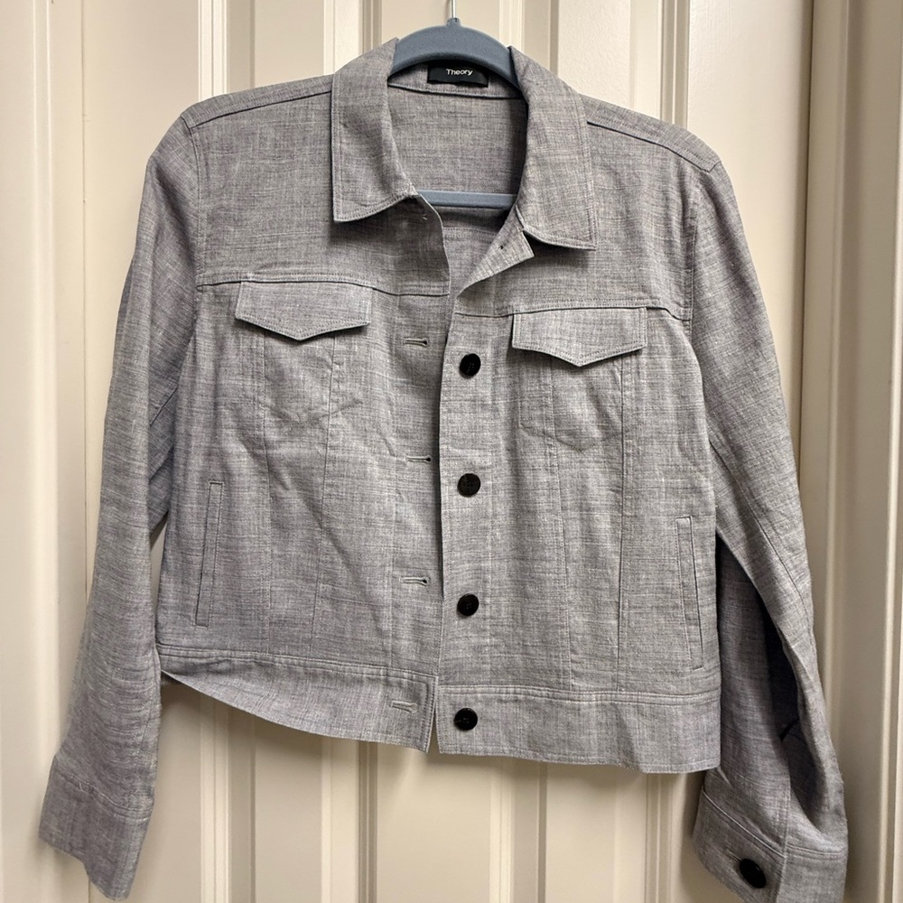 Theory Light Gray Women's Jacket